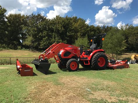 kioti tractor package with backhoe